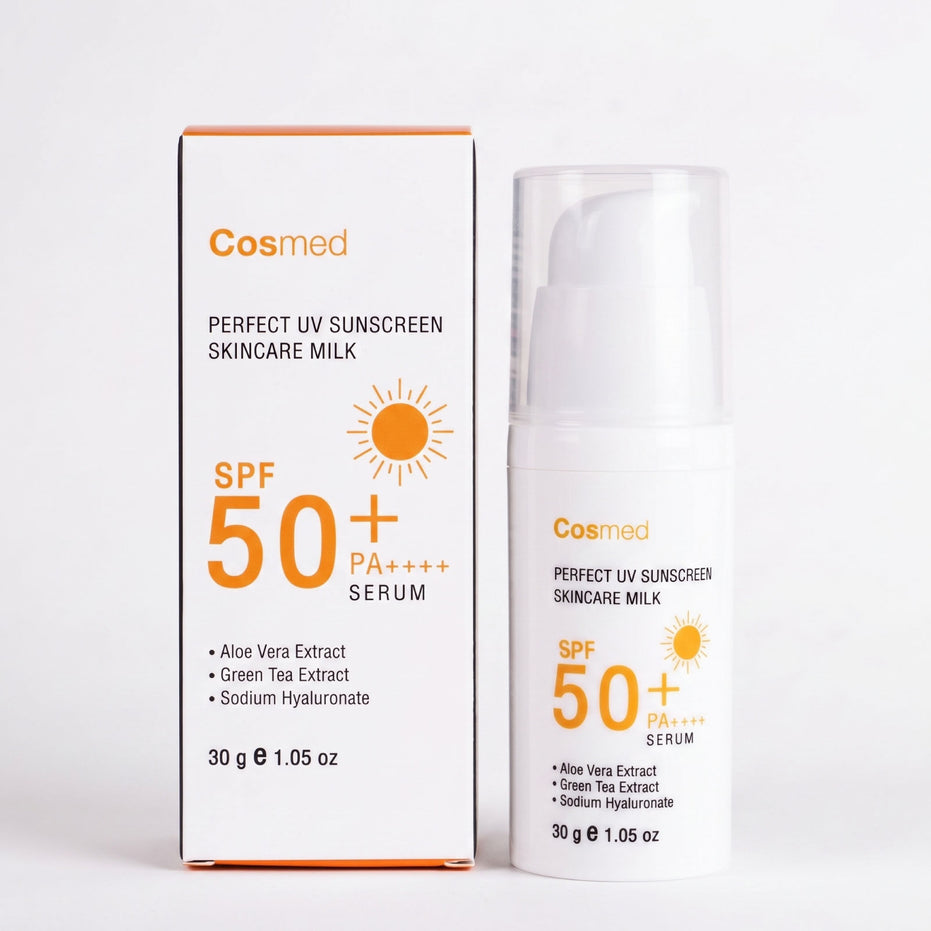 COSMED PERFECT UV SUNSCREEN SKINCARE MILK SPF50+ PA++++ SERUM